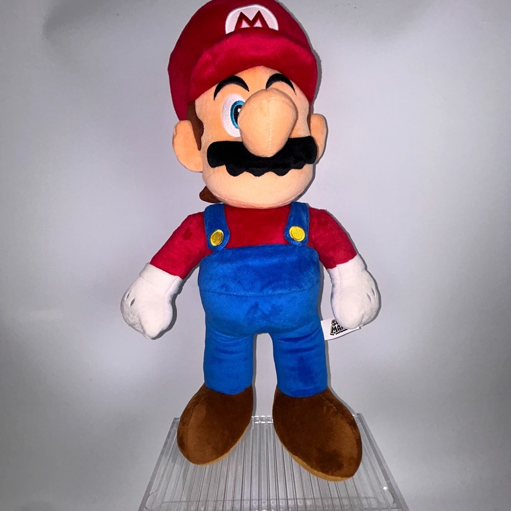 2021 Jumbo Stuffed Mario Plush Toy Super Mario Bros. Nintendo 20"